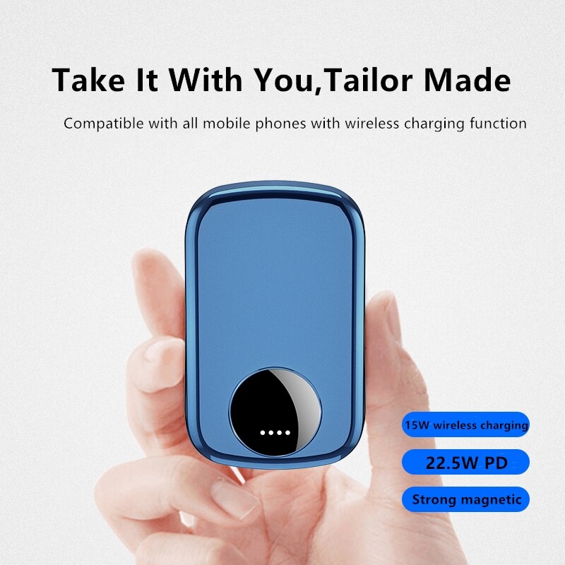 magnetic wireless portable phone charger